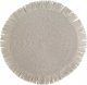 Eurofirany Podkładka okrągła z frędzlami BOHO 38 cm srebrna X6 1