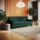 Homede HOMEDE Sofa 3 osobowa rozkładana ROSSI 87x96x212 butelkowa zieleń 7