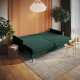Homede HOMEDE Sofa 3 osobowa rozkładana ROSSI 87x96x212 butelkowa zieleń 8