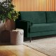 Homede HOMEDE Sofa 3 osobowa rozkładana ROSSI 87x96x212 butelkowa zieleń 9