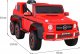 Mercedes Auto na alumulator G63 6x6 AMG Czerwony 14