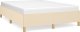 vidaXL vidaXL Rama łóżka, kremowa, 140x200 cm, obita tkaniną 2
