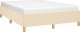 vidaXL vidaXL Rama łóżka, kremowa, 140x200 cm, obita tkaniną 3