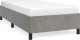 vidaXL vidaXL Rama łóżka, jasnoszara, 90 x 200 cm, tapicerowana aksamitem 2
