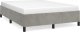 vidaXL vidaXL Rama łóżka, jasnoszara, 140 x 200 cm, tapicerowana aksamitem 2