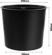 Prosperplast Doniczka Tubus Effect DTUS200E Antracyt + system 3