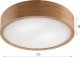 Lampa sufitowa Lamkur Plafon drewniany dębowy LED 2-punktowy okrągły 38cm 5