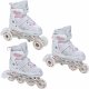 Rolki Croxer Rolki Wrotki 3w1 Croxer Optima White/Pink 31-34 1