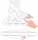 Rolki Raven Inlineskates Total rekreacyjne regulowane czarne r. 43-46 4