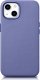 iCarer iCarer Case Leather pokrowiec etui z naturalnej skóry do iPhone 14 jasnofioletowy (WMI14220705-LP) (kompatybilne z MagSafe) 1