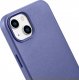 iCarer iCarer Case Leather pokrowiec etui z naturalnej skóry do iPhone 14 jasnofioletowy (WMI14220705-LP) (kompatybilne z MagSafe) 14