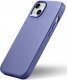iCarer iCarer Case Leather pokrowiec etui z naturalnej skóry do iPhone 14 jasnofioletowy (WMI14220705-LP) (kompatybilne z MagSafe) 15