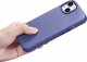 iCarer iCarer Case Leather pokrowiec etui z naturalnej skóry do iPhone 14 jasnofioletowy (WMI14220705-LP) (kompatybilne z MagSafe) 2