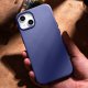 iCarer iCarer Case Leather pokrowiec etui z naturalnej skóry do iPhone 14 jasnofioletowy (WMI14220705-LP) (kompatybilne z MagSafe) 6
