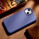 iCarer iCarer Case Leather pokrowiec etui z naturalnej skóry do iPhone 14 jasnofioletowy (WMI14220705-LP) (kompatybilne z MagSafe) 7