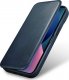 iCarer iCarer CE Oil Wax Premium Leather Folio Case skórzane etui iPhone 14 Pro Max z klapką magnetyczne MagSafe niebieski (AKI14220708-BU) 24