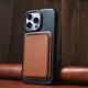 iCarer iCarer CE Oil Wax Premium Leather Folio Case skórzane etui iPhone 14 Pro Max z klapką magnetyczne MagSafe niebieski (AKI14220708-BU) 4