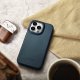 iCarer iCarer CE Oil Wax Premium Leather Folio Case skórzane etui iPhone 14 Pro Max z klapką magnetyczne MagSafe niebieski (AKI14220708-BU) 10