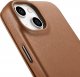 iCarer iCarer CE Premium Leather Folio Case skórzane etui iPhone 14 z klapką magnetyczne MagSafe brązowy (WMI14220713-BN) 14