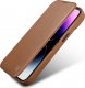 iCarer iCarer CE Premium Leather Folio Case skórzane etui iPhone 14 z klapką magnetyczne MagSafe brązowy (WMI14220713-BN) 21