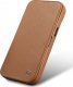 iCarer iCarer CE Premium Leather Folio Case skórzane etui iPhone 14 z klapką magnetyczne MagSafe brązowy (WMI14220713-BN) 22