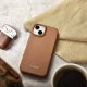 iCarer iCarer CE Premium Leather Folio Case skórzane etui iPhone 14 z klapką magnetyczne MagSafe brązowy (WMI14220713-BN) 6