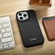 iCarer iCarer CE Premium Leather Folio Case skórzane etui iPhone 14 Pro z klapką magnetyczne MagSafe czarny (WMI14220714-BK) 5