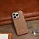 iCarer iCarer CE Premium Leather Folio Case skórzane etui iPhone 14 Pro Max z klapką magnetyczne MagSafe brązowy (WMI14220716-BN) 7