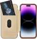 iCarer iCarer CE Premium Leather Folio Case skórzane etui iPhone 14 Pro Max z klapką magnetyczne MagSafe brązowy (WMI14220716-BN) 10