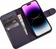 iCarer iCarer Wallet Case 2in1 etui iPhone 14 Pro skórzany pokrowiec z klapką Anti-RFID ciemnofioletowy (WMI14220726-DP) 8