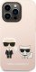 Karl Lagerfeld Karl Lagerfeld KLHMP14LSSKCI iPhone 14 Pro 6,1" hardcase jasnoróżowy/light pink Silicone Karl & Choupette Magsafe NoSize 2