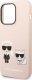 Karl Lagerfeld Karl Lagerfeld KLHMP14LSSKCI iPhone 14 Pro 6,1" hardcase jasnoróżowy/light pink Silicone Karl & Choupette Magsafe NoSize 5