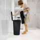 Kosz na pranie Bathroom Solutions Kosz na pranie pojemnik łazienkowy na odzież bieliznę z pokrywą czarny 60 l 4