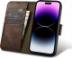 iCarer iCarer Oil Wax Wallet Case 2in1 etui iPhone 14 Pro Max skórzany pokrowiec z klapką Anti-RFID brązowy (WMI14220724-BN) 2