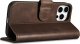 iCarer iCarer Oil Wax Wallet Case 2in1 etui iPhone 14 Pro Max skórzany pokrowiec z klapką Anti-RFID brązowy (WMI14220724-BN) 8