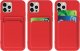 Hurtel Card Case silikonowe etui portfel z kieszonką na kartę dokumenty do Xiaomi Redmi Note 11 Pro+ 5G / 11 Pro 5G / 11 Pro granatowy 6