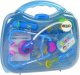 LeanToys Zestaw Lekarski Przyrządy na Baterie Walizka Niebieska 3