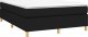 vidaXL Łóżko kontynentalne, czarne, tapicerowane tkaniną, 140x200 cm 3