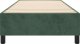 vidaXL vidaXL Łóżko kontynentalne, ciemnozielona, 80x200 cm, obite aksamitem 5