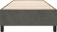 vidaXL vidaXL Łóżko kontynentalne, ciemnoszare, obite aksamitem, 90x190 cm 5