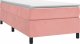 vidaXL vidaXL Łóżko kontynentalne, różowa, 90x200 cm, tapicerowana aksamitem 3