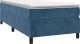 vidaXL vidaXL Łóżko kontynentalne, ciemnoniebieska, 100x200cm obite aksamitem 3