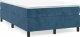 vidaXL vidaXL Łóżko kontynentalne, ciemnoniebieska, 120x200cm obite aksamitem 2