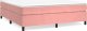 vidaXL vidaXL Łóżko kontynentalne, różowa, 160x200 cm, tapicerowana aksamitem 2