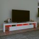 vidaXL Szafka pod TV z oświetleniem LED, biała, 230x36,5x40 cm 5