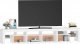 vidaXL Szafka pod TV z oświetleniem LED, biała, 230x36,5x40 cm 6