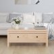 vidaXL Stolik kawowy, 100x50x40 cm, lite drewno sosnowe 1