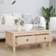 vidaXL Stolik kawowy, 100x50x40 cm, lite drewno sosnowe 3