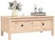 vidaXL Stolik kawowy, 100x50x40 cm, lite drewno sosnowe 4