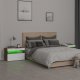 vidaXL Szafki nocne z LED, 2 szt., przydymiony dąb, 60x35x40 cm 5